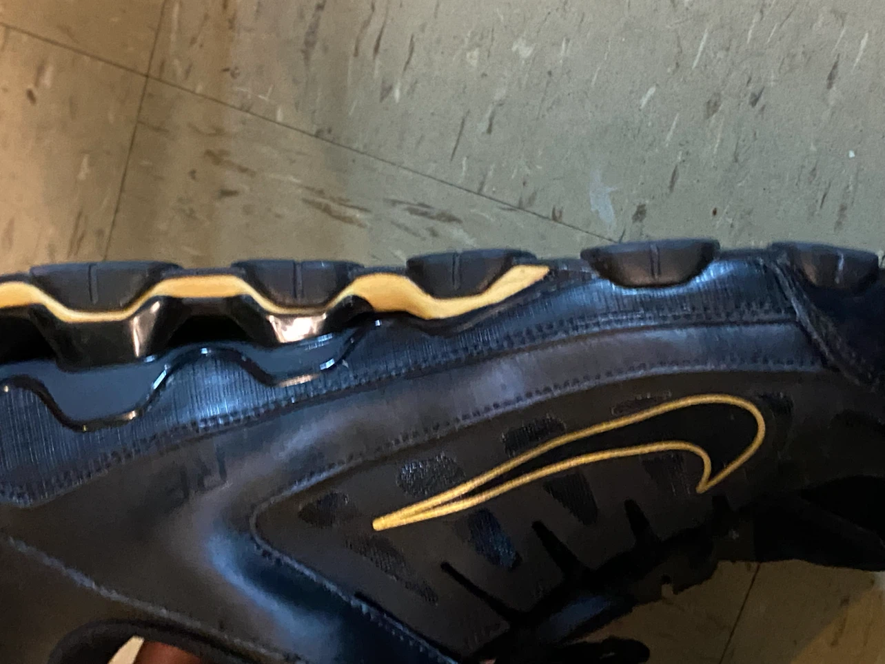 Nike Training Black and Gold Sneakers - photo 3