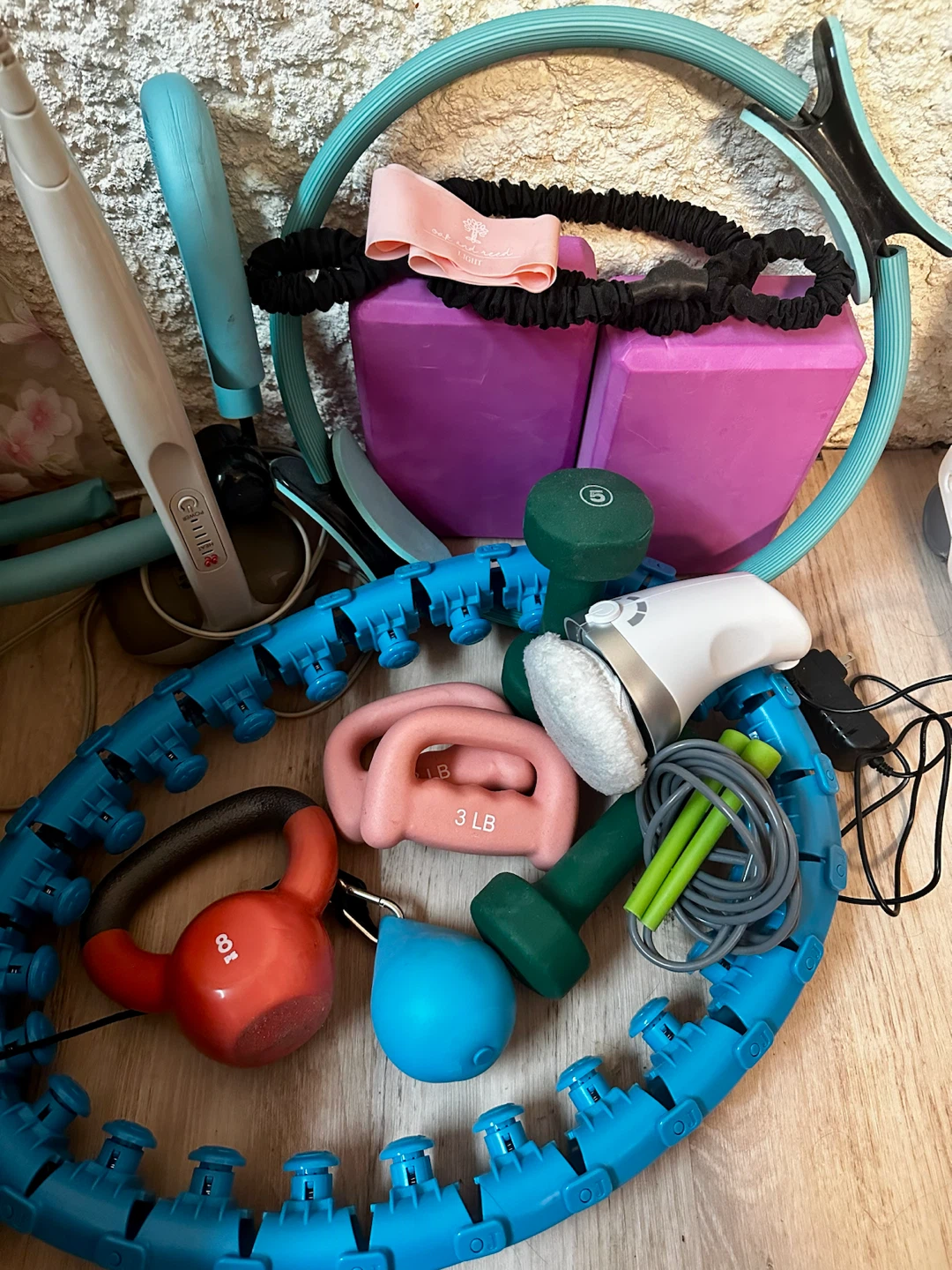 Assorted Home Workout Fitness Equipment Bundle