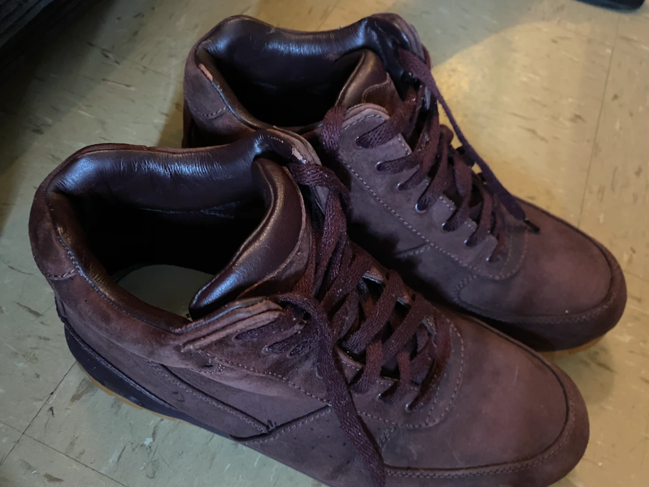 Nike ACG burgundy Suede boots