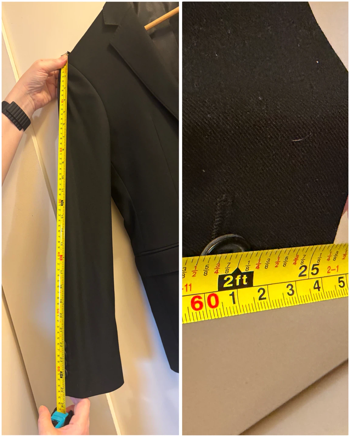 Moores/Egara Skinny Fit Stretch Suit - Black - 36R / 30W - photo 5