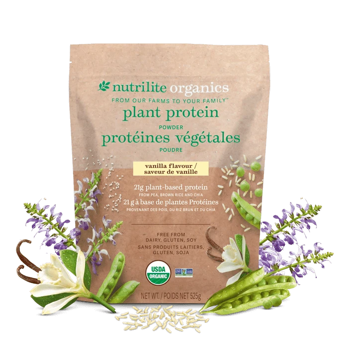 Amway- Nutrilite Organics Vanilla Plant Protein Powder