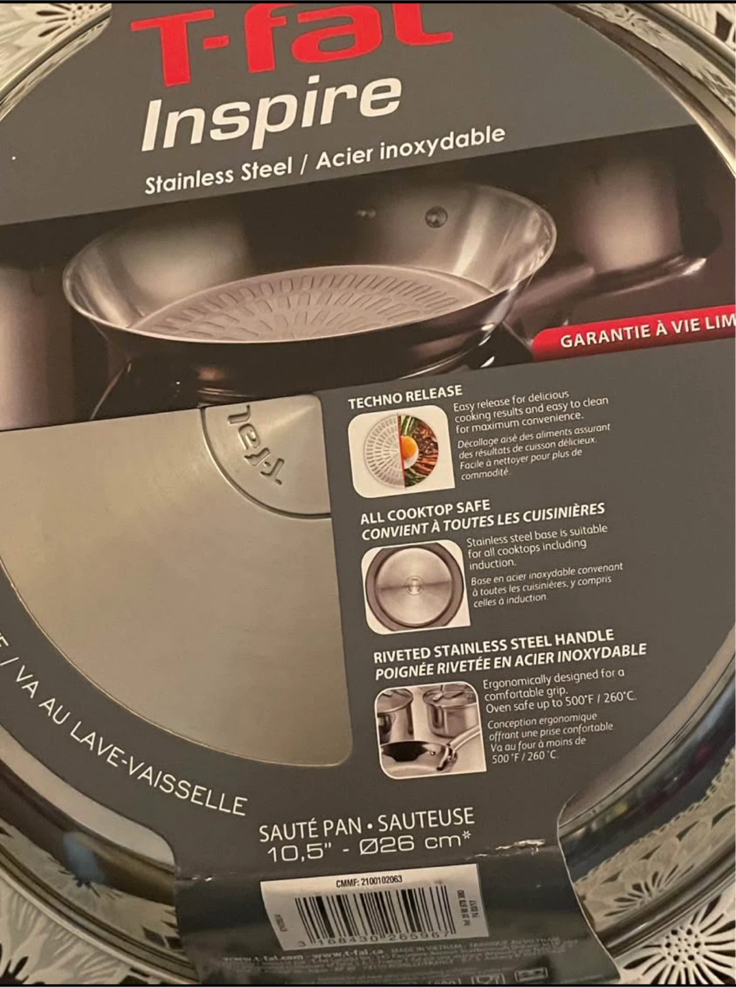 T-fal Inspire 10.5 inch Sauté Pan - photo 2