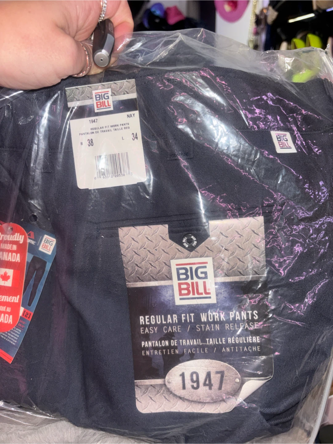 Big Bill 1947 Regular Fit Work Pants - Navy, 38x34 - photo 3