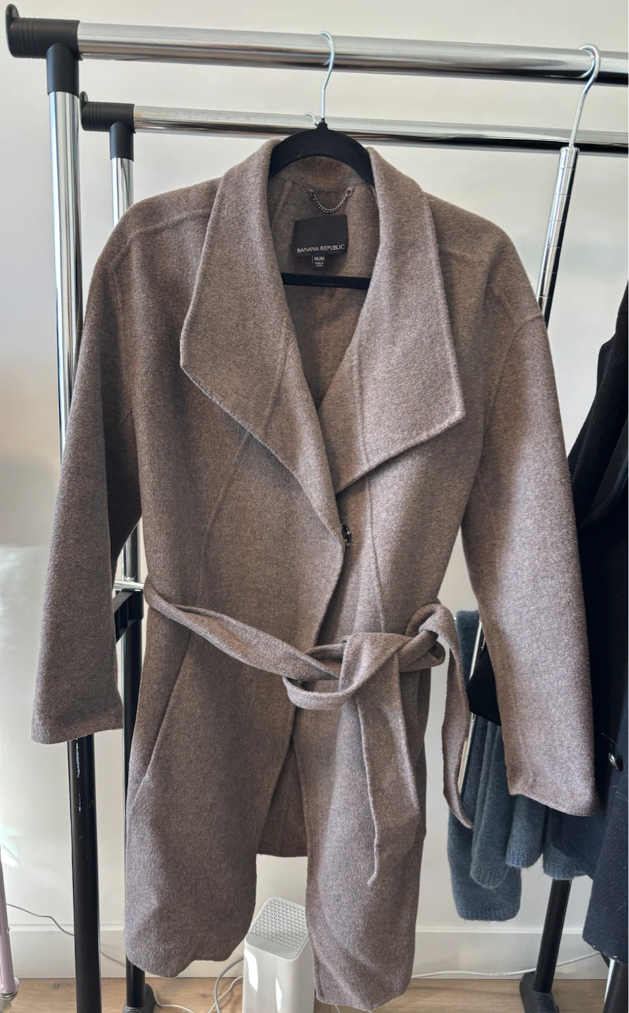 Banana Republic Italian Wool Blended Belted Coat - Taupe - photo 2