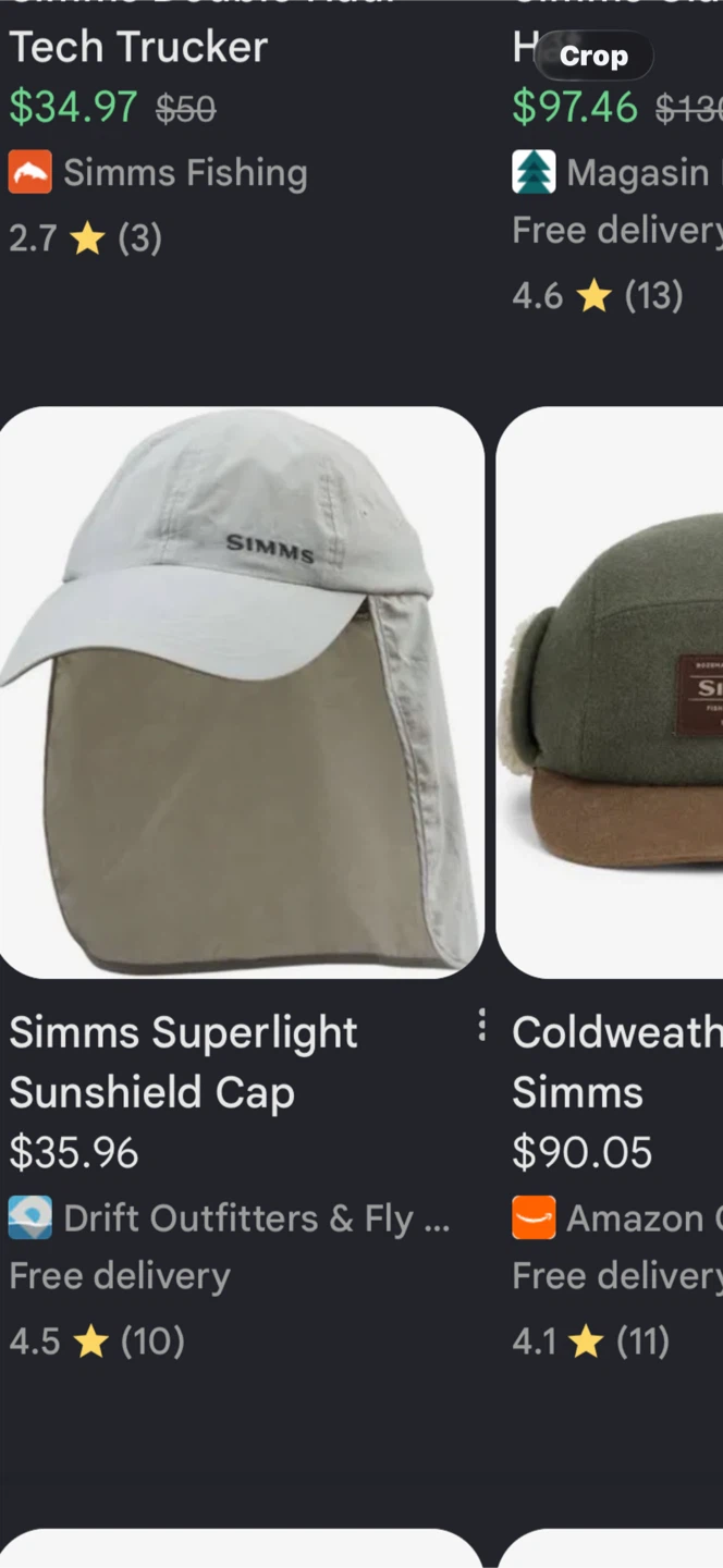 Simms Superlight Sunshield Cap