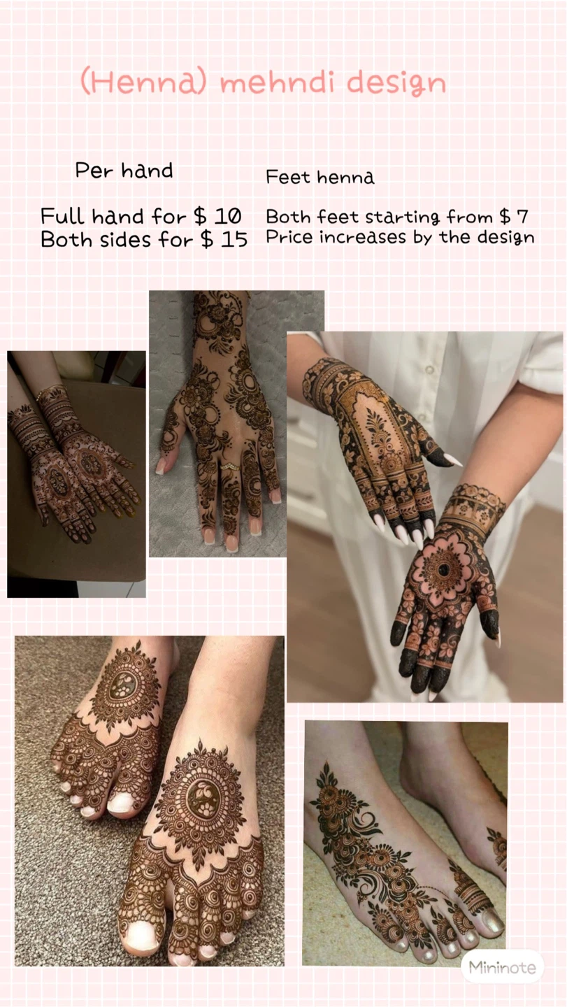 Henna Mehndi Design Service