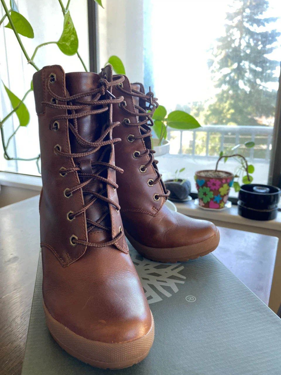 Timberland Heeled Boots Brown