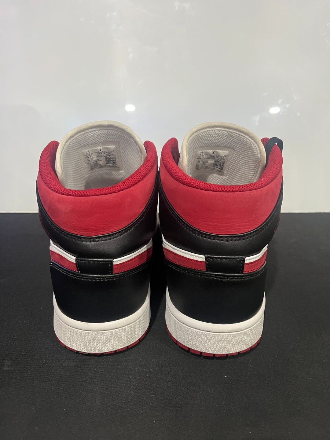 Nike Air Jordan 1 Mid Black Gym Red – Men’s 9.5 - photo 4