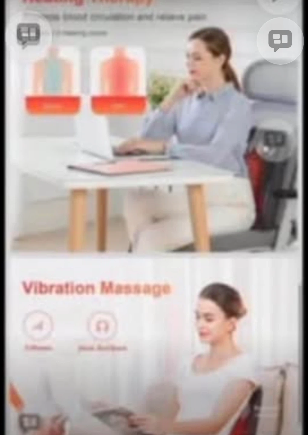Comfier Shiatsu Massage Pillow with Heat - photo 3