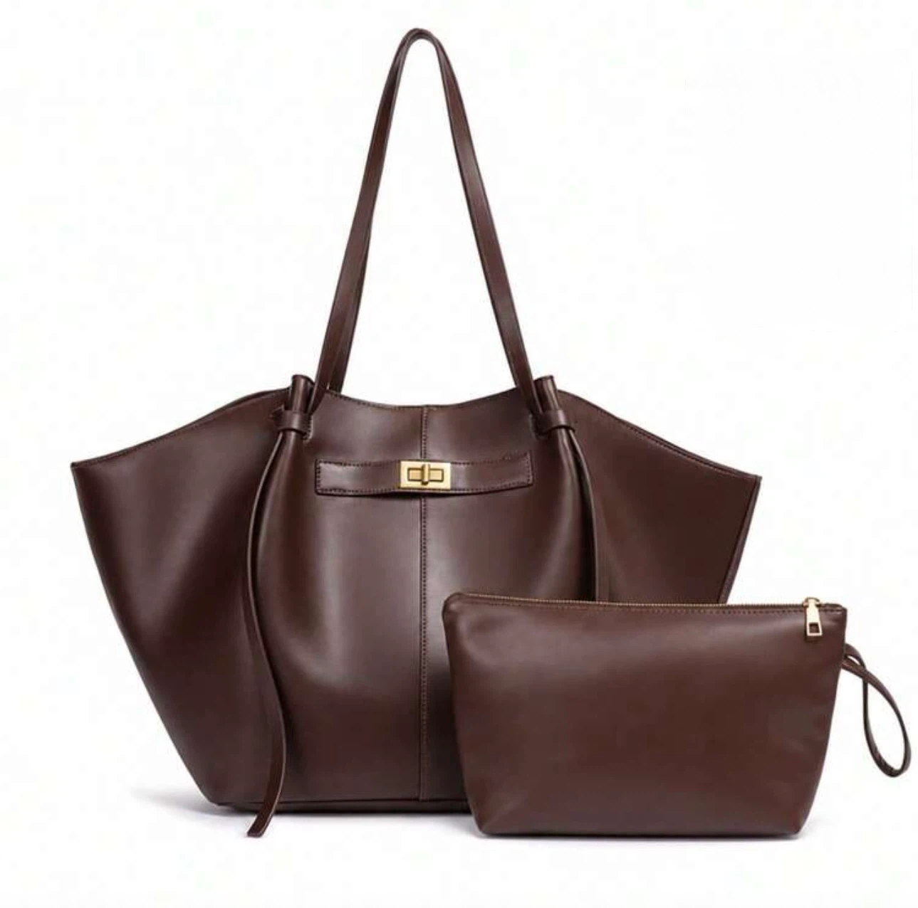 Brown Leather Handbag – Classic & Stylish