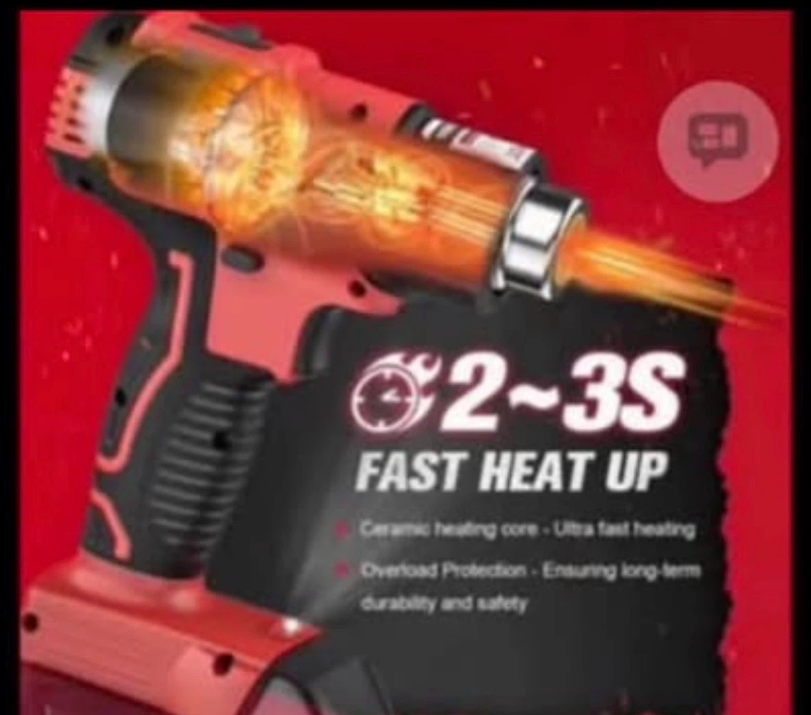 Livowalny Cordless Heat Gun with 5 Nozzles - photo 4