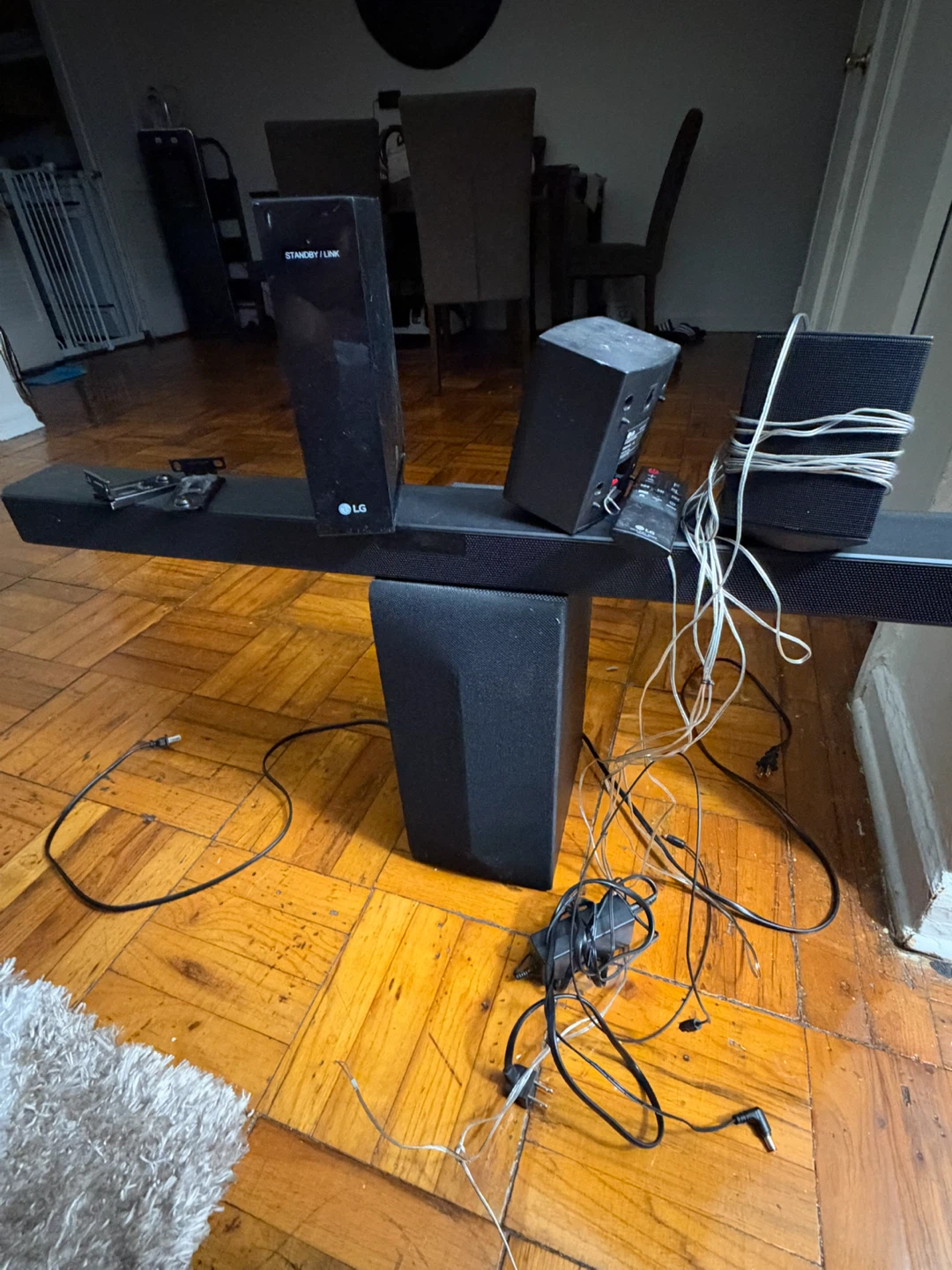 LG Soundbar System with Subwoofer and Speakers