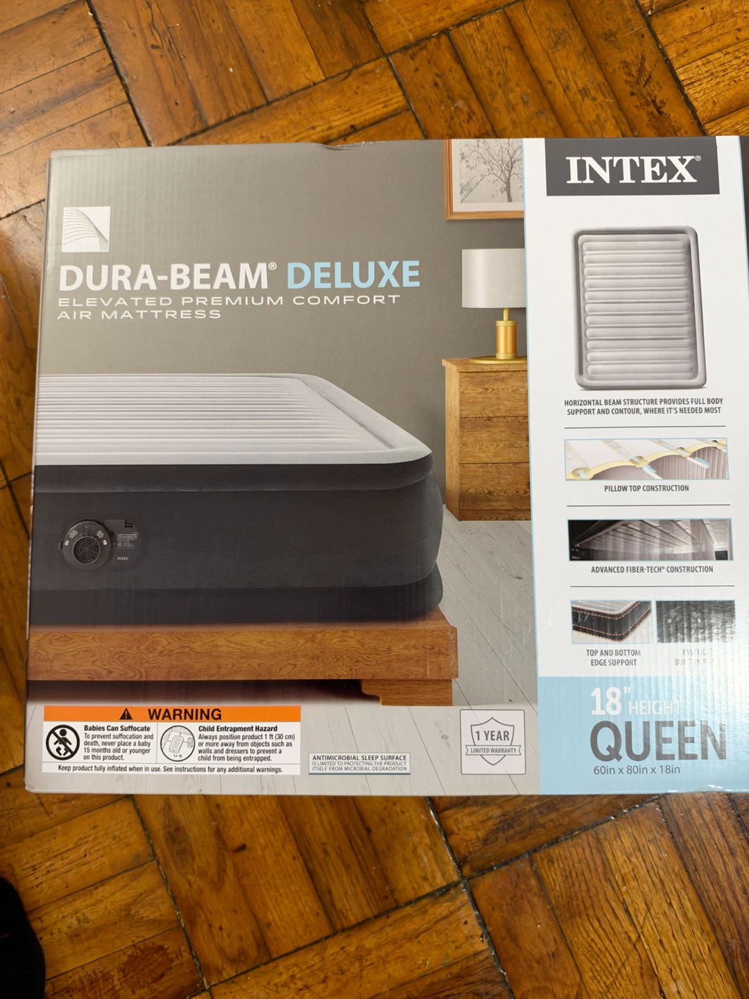 Intex Dura-Beam Deluxe Queen Air Mattress - photo 3