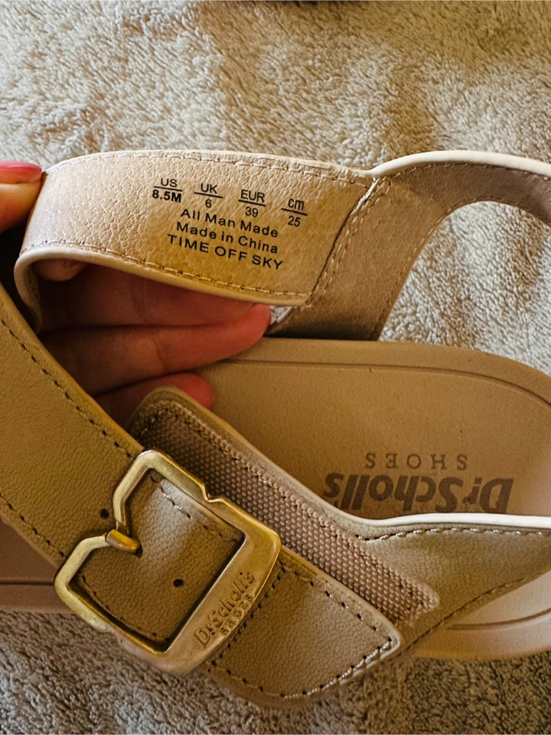 Dr. Scholl's Time Off Sky Sandals Tan Size 8.5M - photo 4