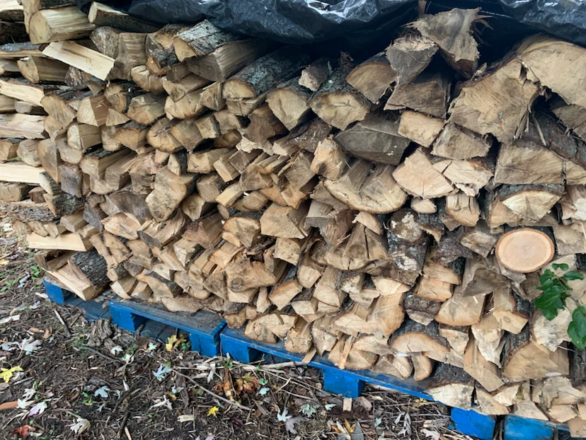 Seasoned Firewood Split Logs