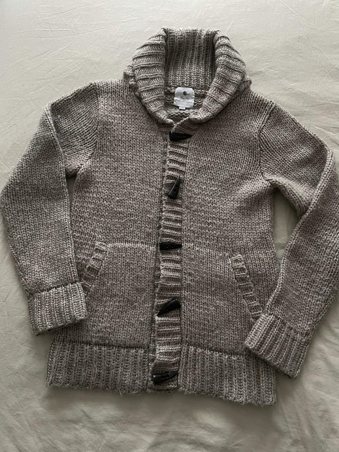 Hand Knit Toggle Cardigan