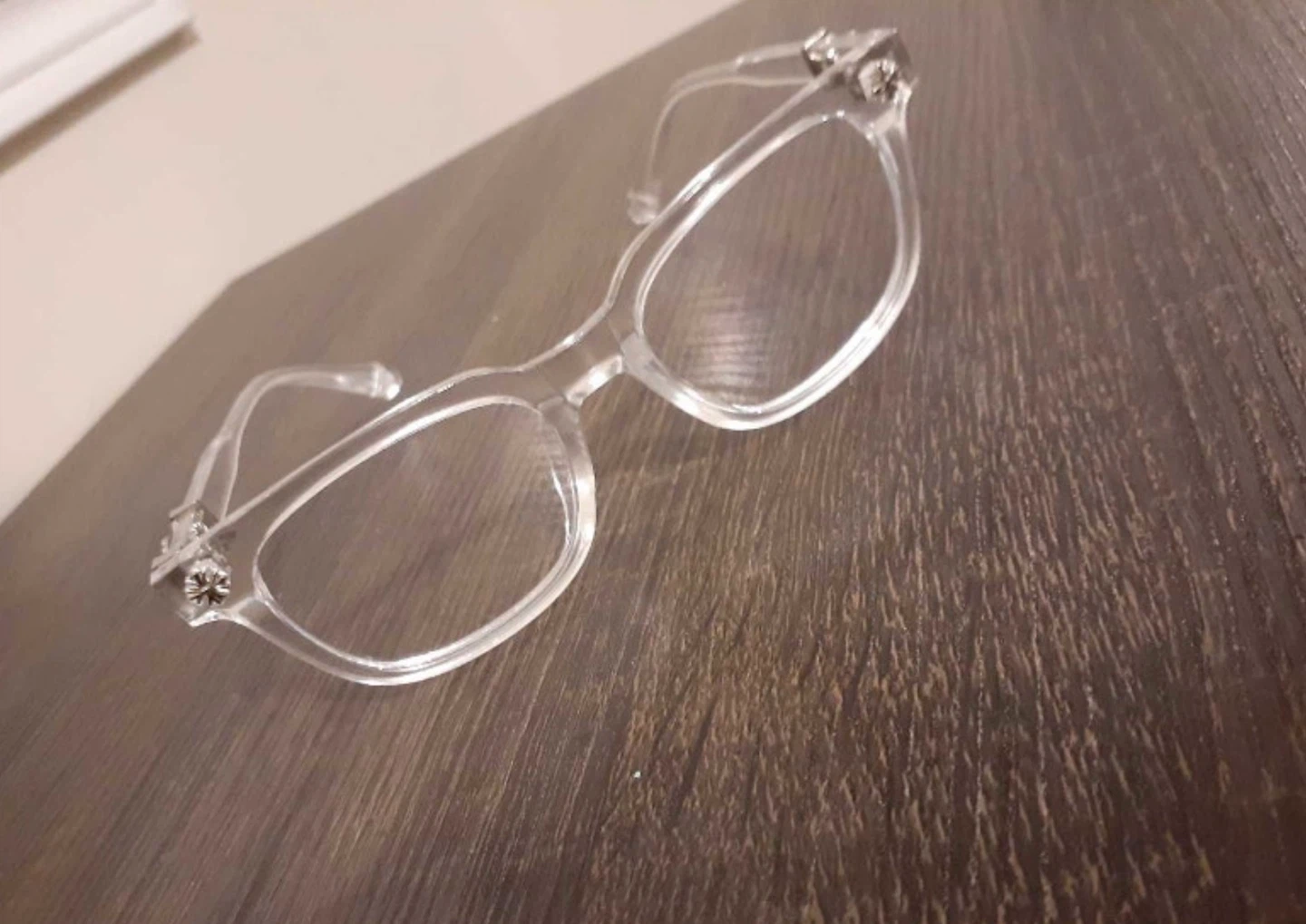 Chrome Hearts Clear Frame Glasses
