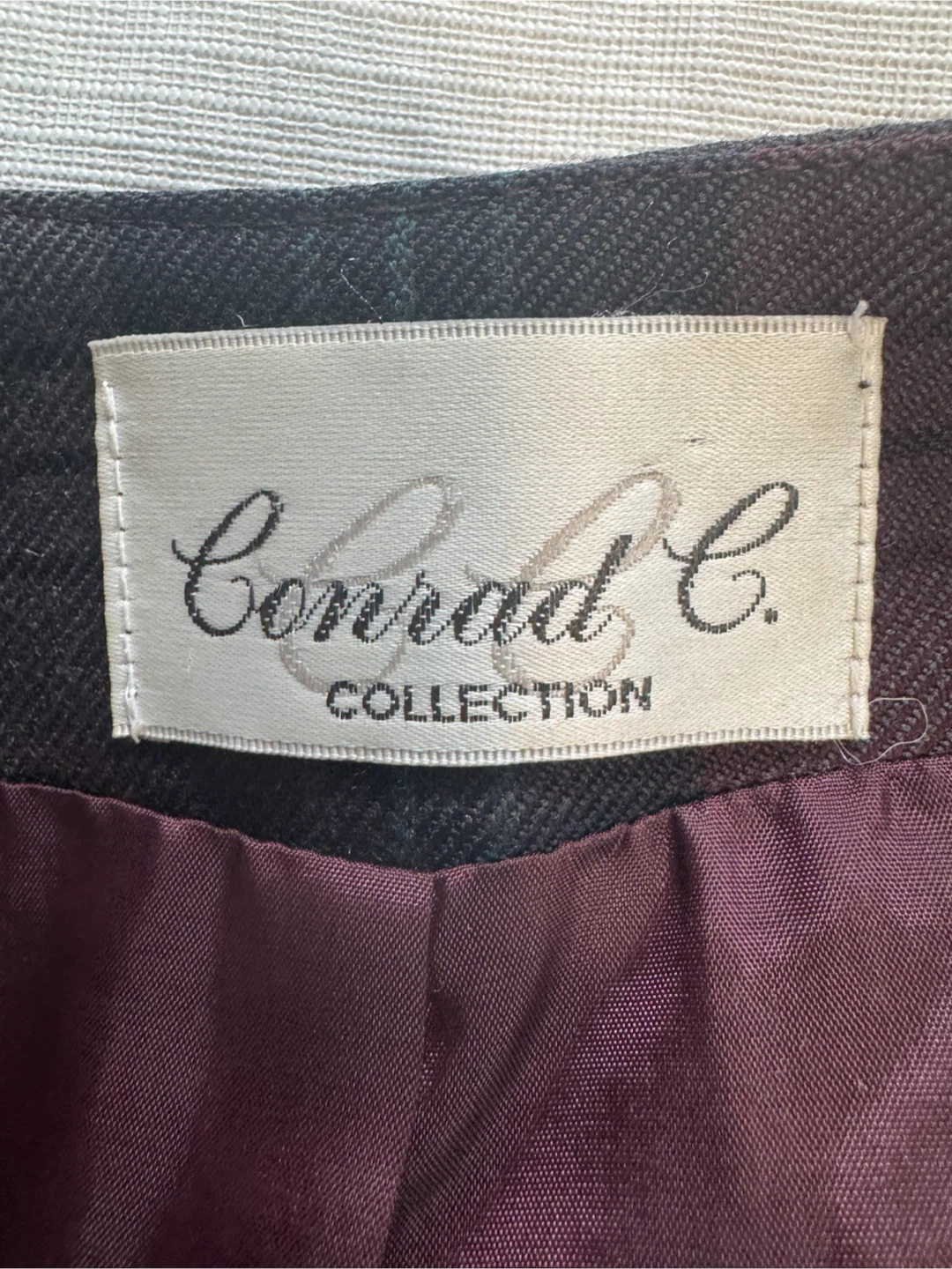 Conrad C. Collection Plaid Wool Vest - photo 3