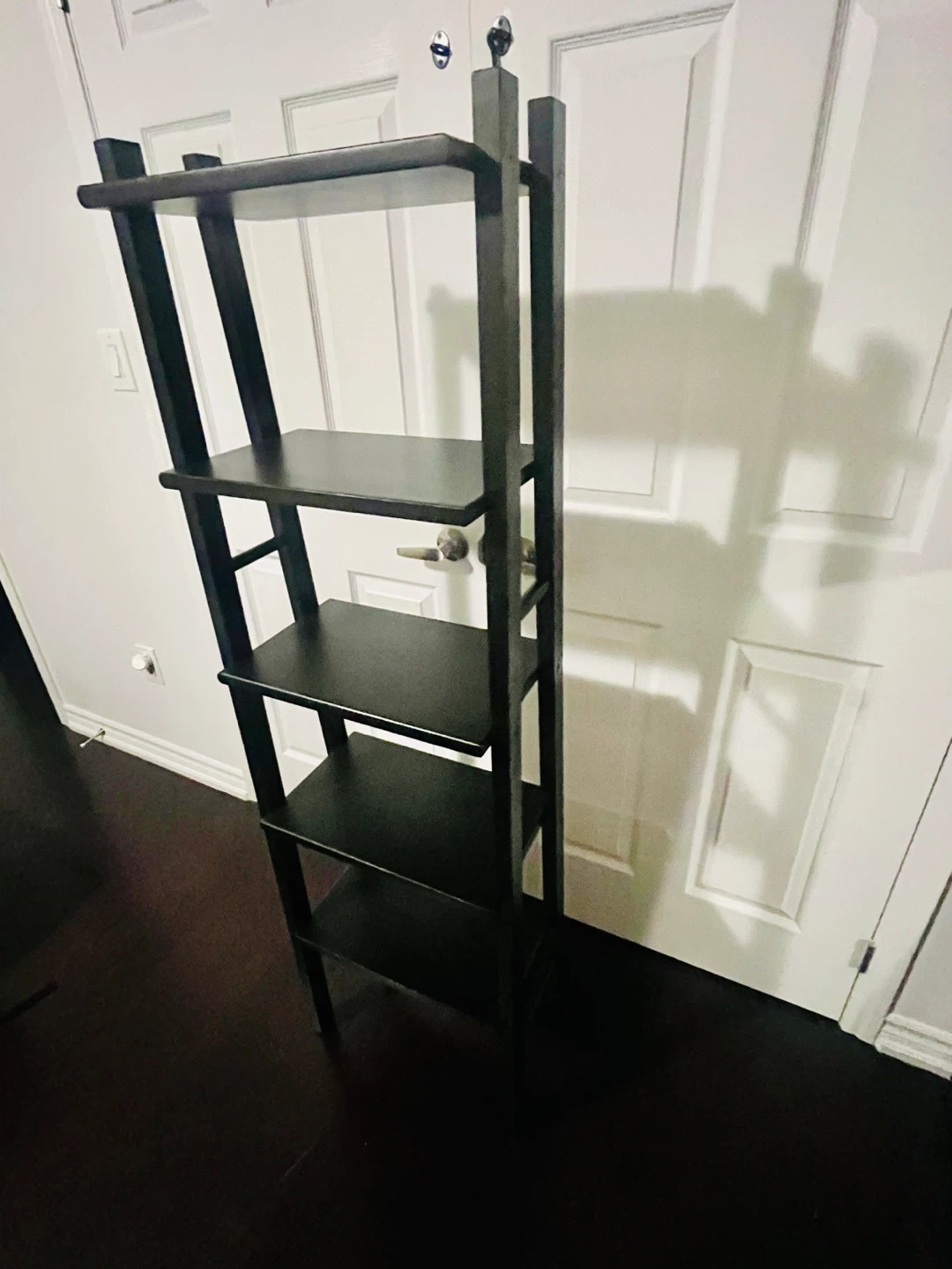 Black 5-Tier Ladder Shelf - photo 2