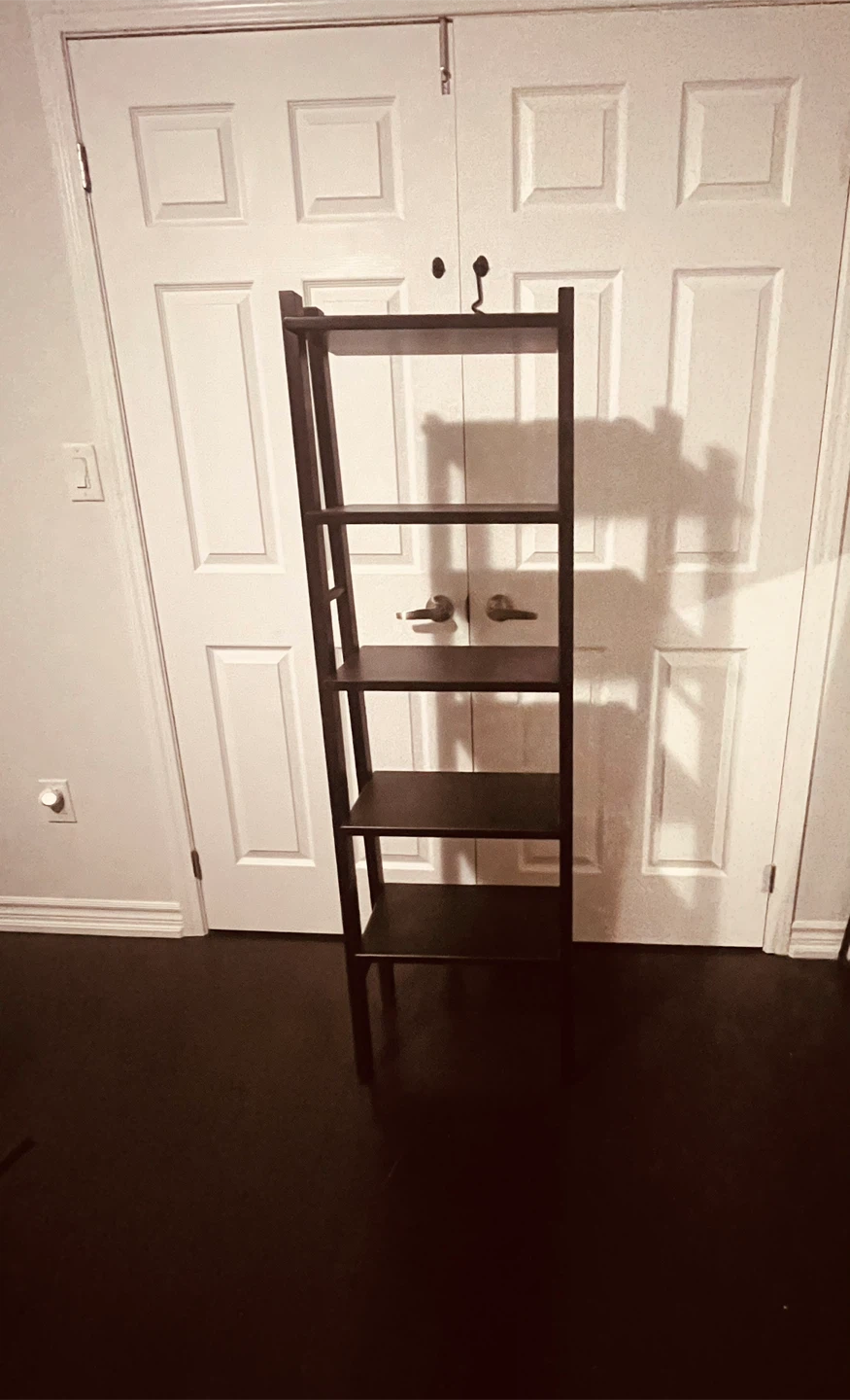 Black 5-Tier Ladder Shelf - photo 3