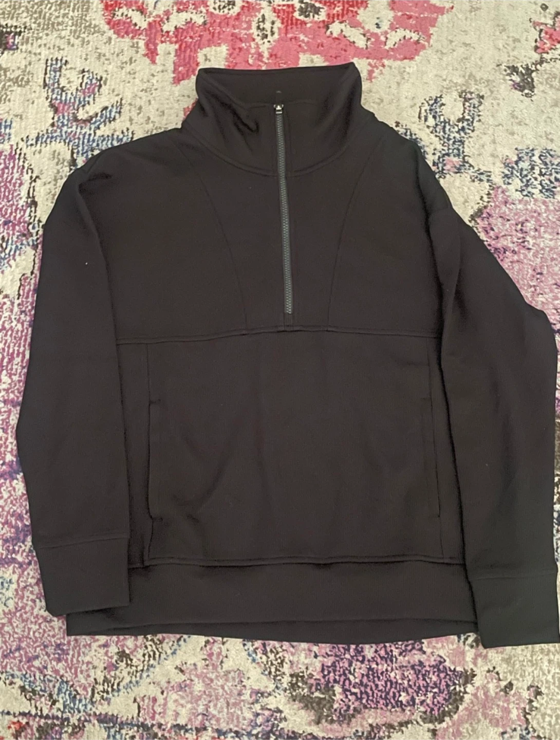 Gaiam Black Half-Zip Pullover
