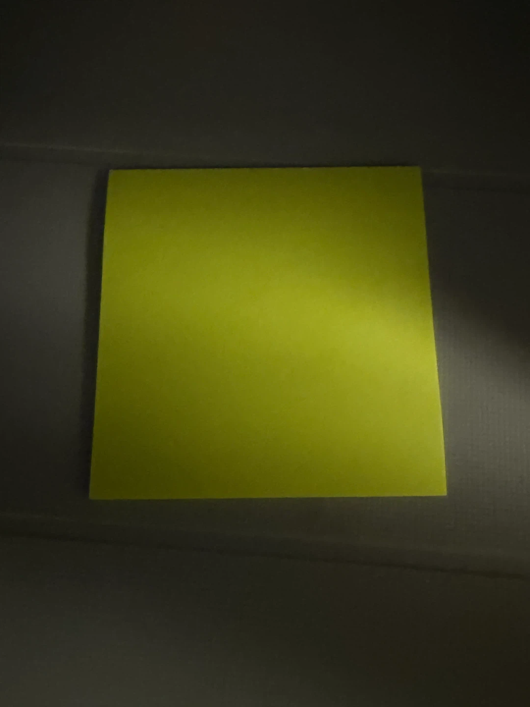Neon Yellow Square Memo Note