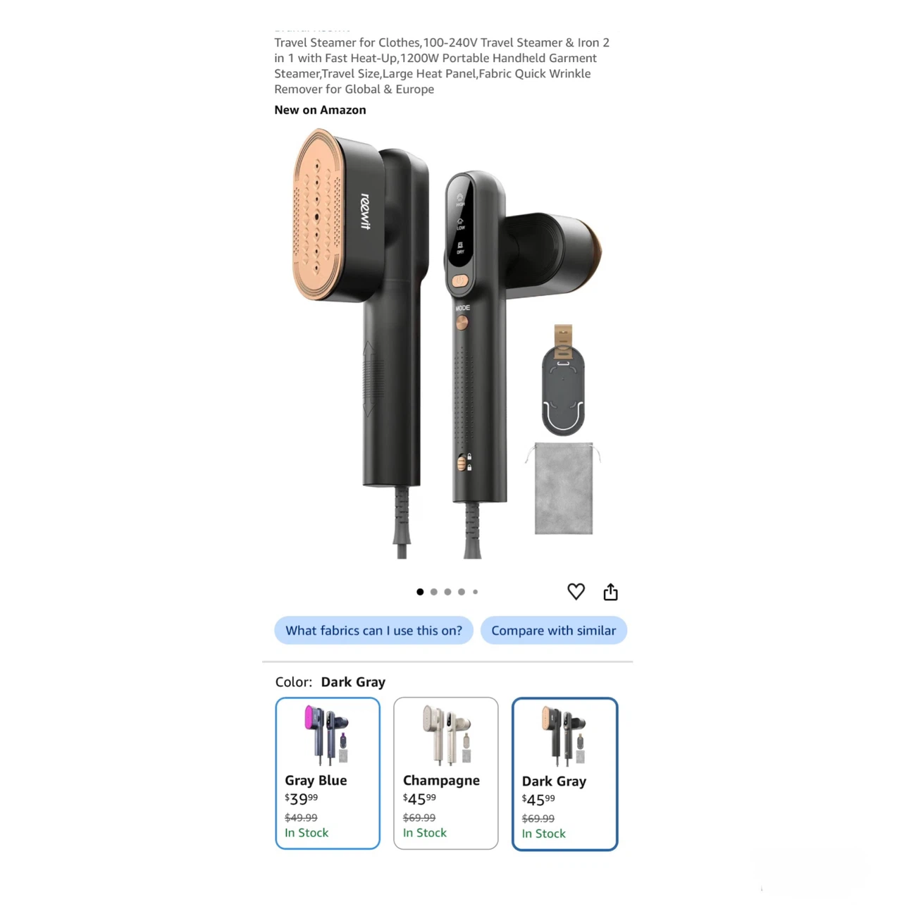 Brand new Travel Steamer for Clothes