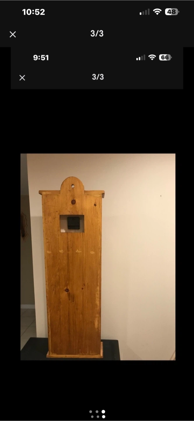 Wooden Wall Clock Storage Case - photo 3