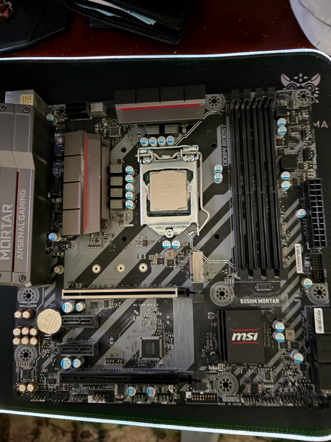 MSI B250M Mortar Motherboard with Intel Core i7-7700K