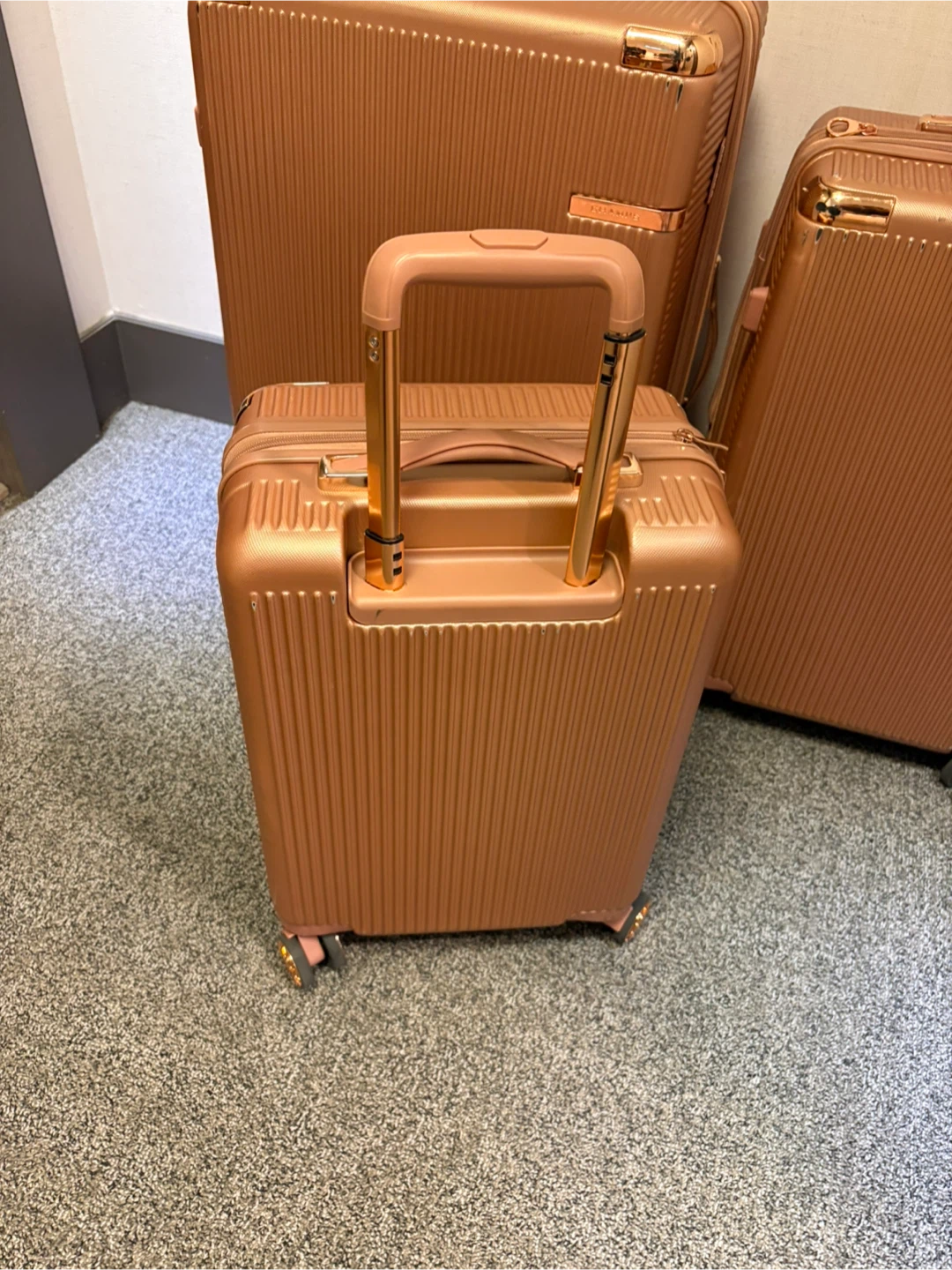 Champs Luggage 3-Piece Set Rose Gold - photo 4