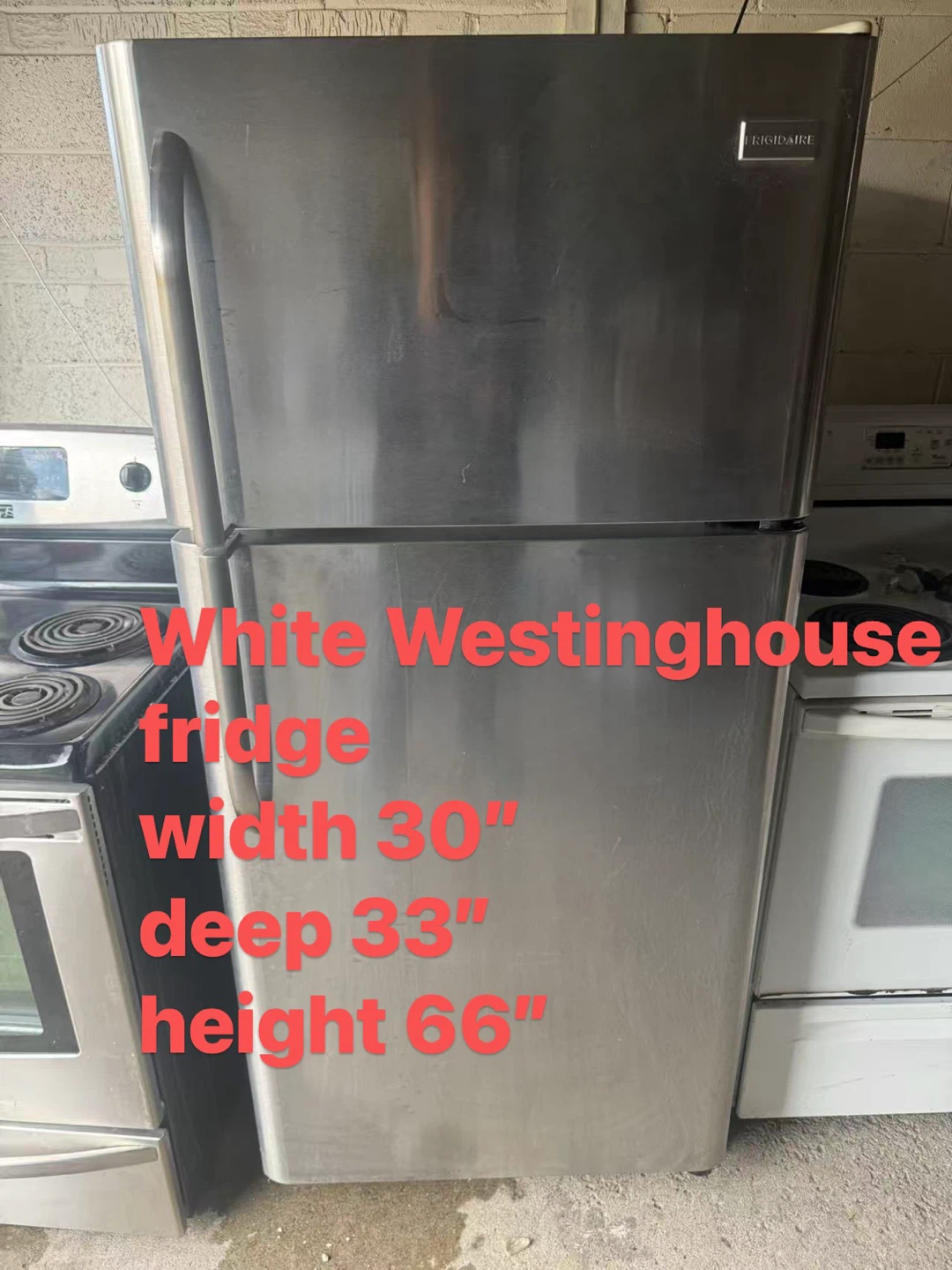 Good condition White Westinghouse fridge $150