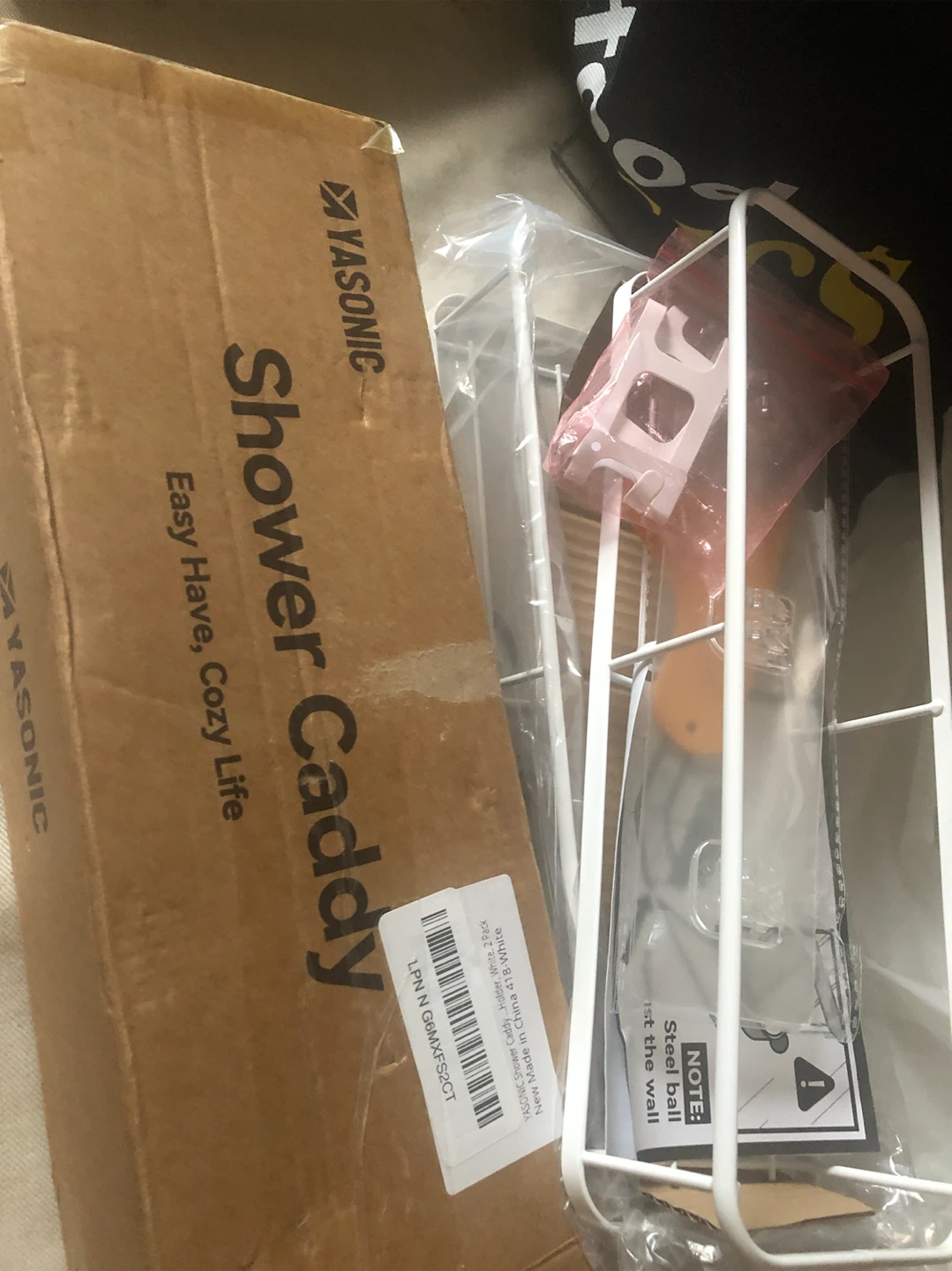 Yasonic Shower Caddy 2 Pack White
