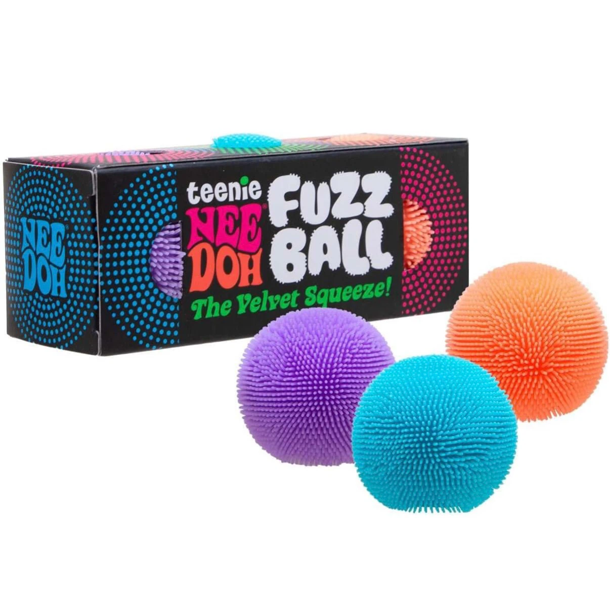 Brand New Teenie Nee Doh Fuzz Ball 3-Pack