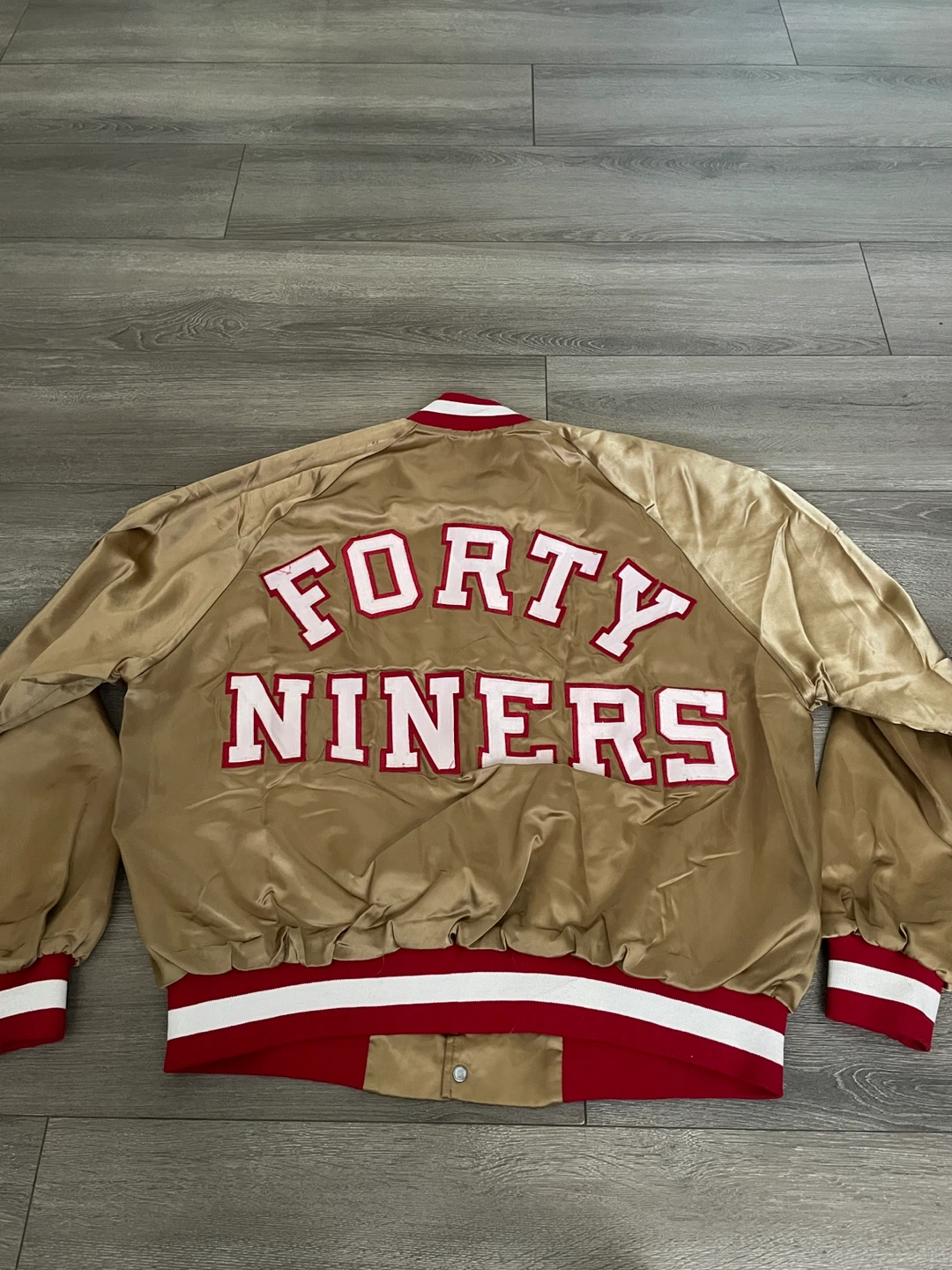 San Francisco 49ers Satin Bomber Jacket - photo 3