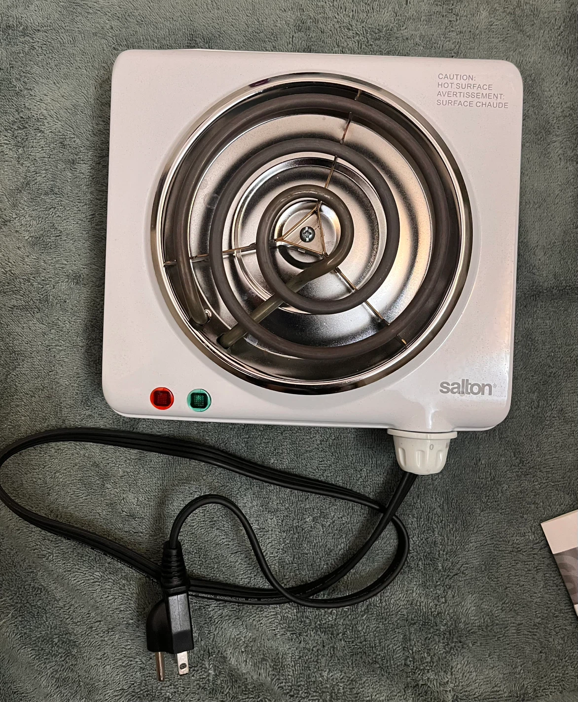 Salton Portable Cooktop Model HP1305 - photo 4