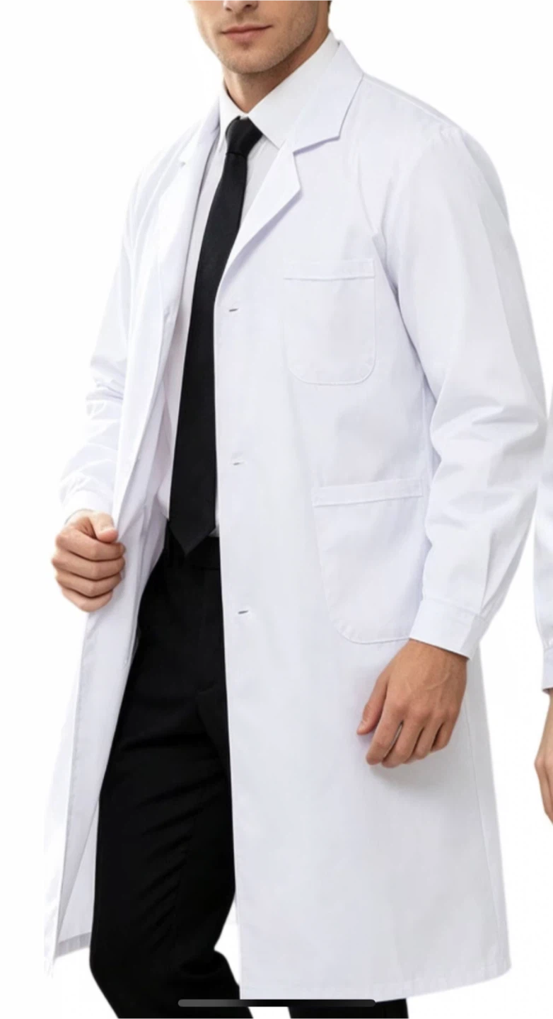 Unisex White Lab Coat
