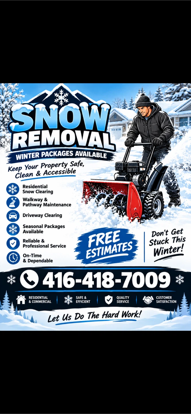 Snow and lawn Maintenance