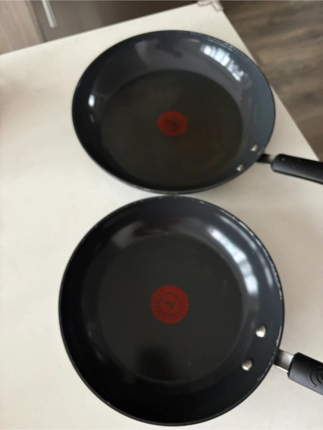 Two T-fal Non-Stick Frying Pans