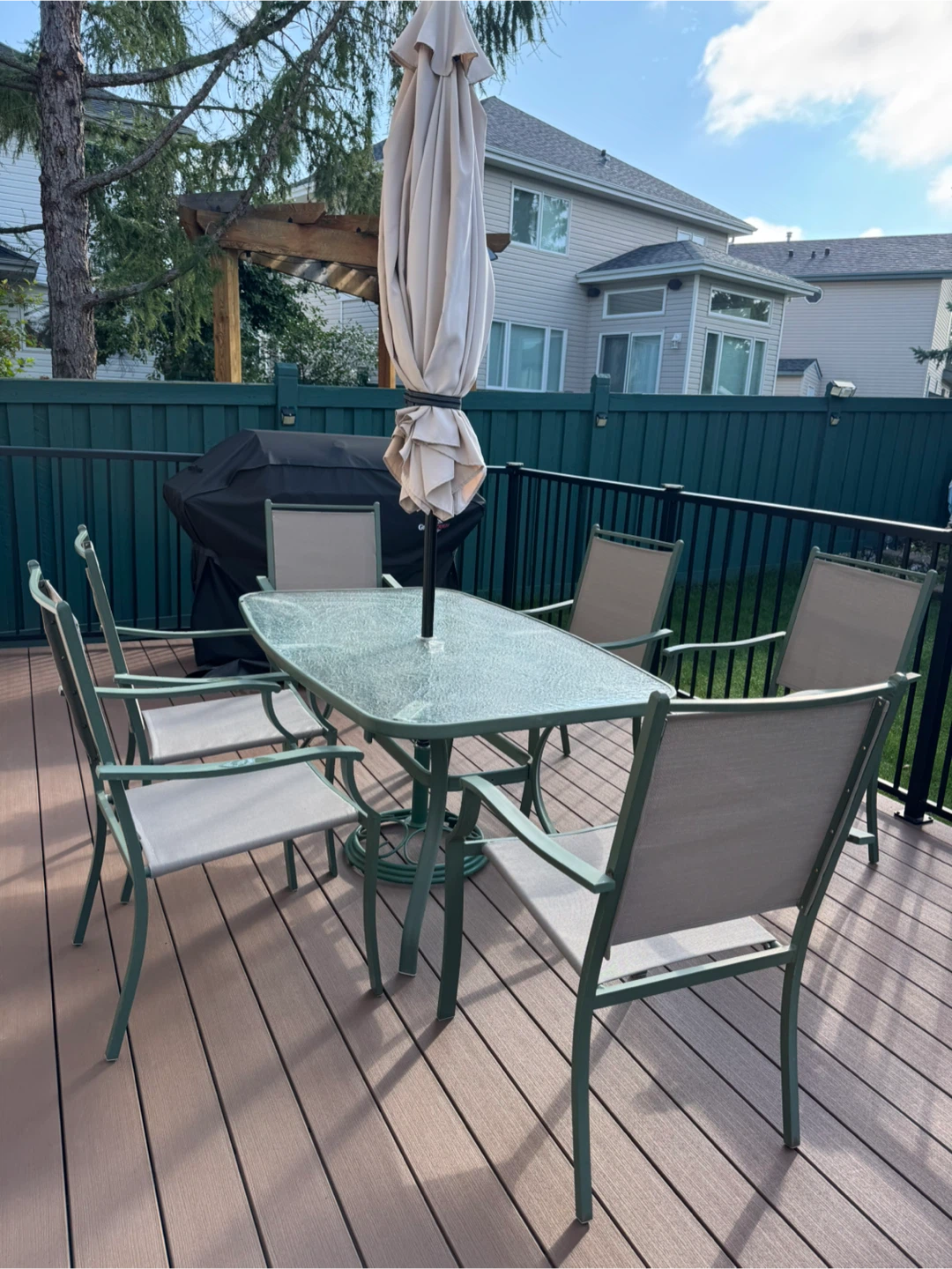 Outdoor Patio Dining Set with Umbrella