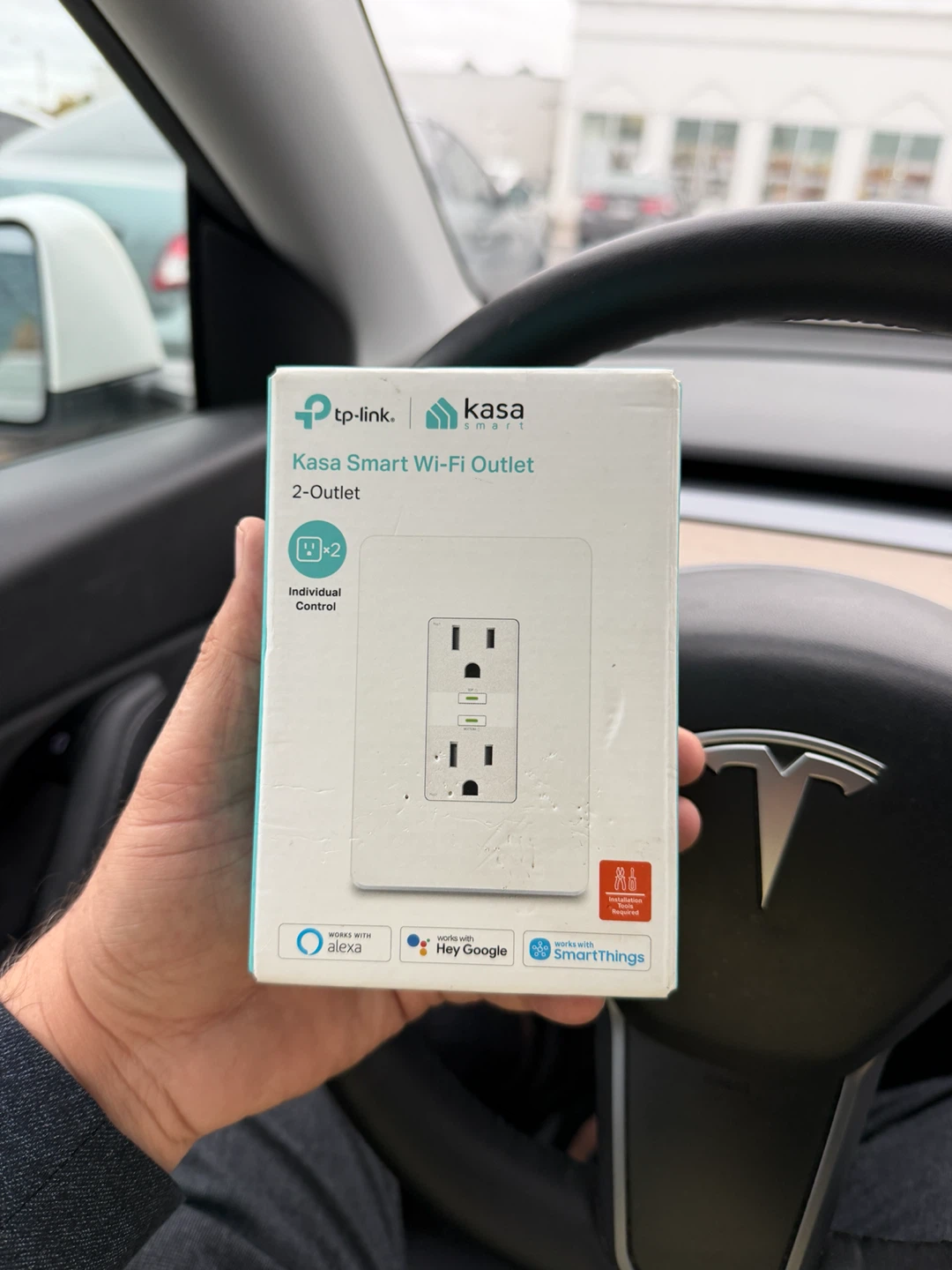 TP-Link Kasa Smart Wi-Fi In-Wall two (2) Outlet