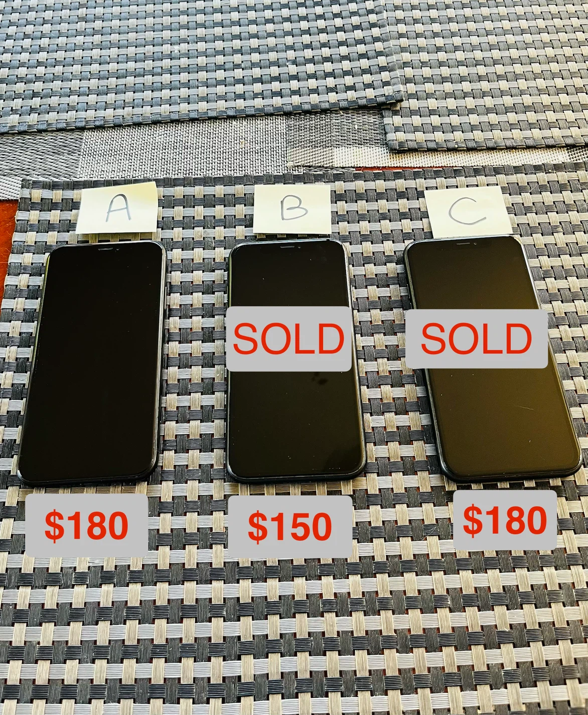 Cellphone- iPhone XR Black 64GB Unlocked PRICE FIRM