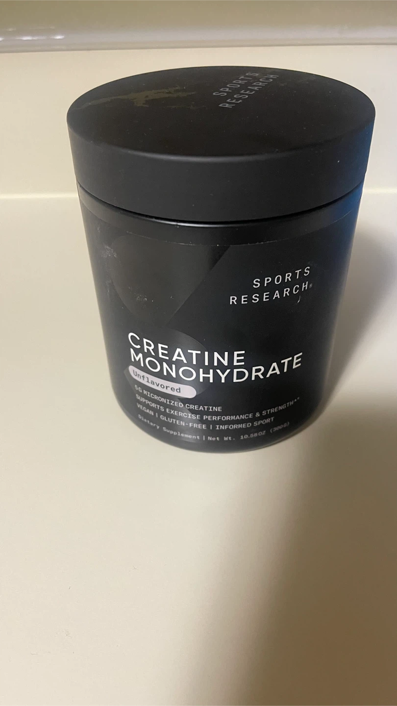 Sports Research Creatine Monohydrate $17.95 Unflavored 10.58 OZ