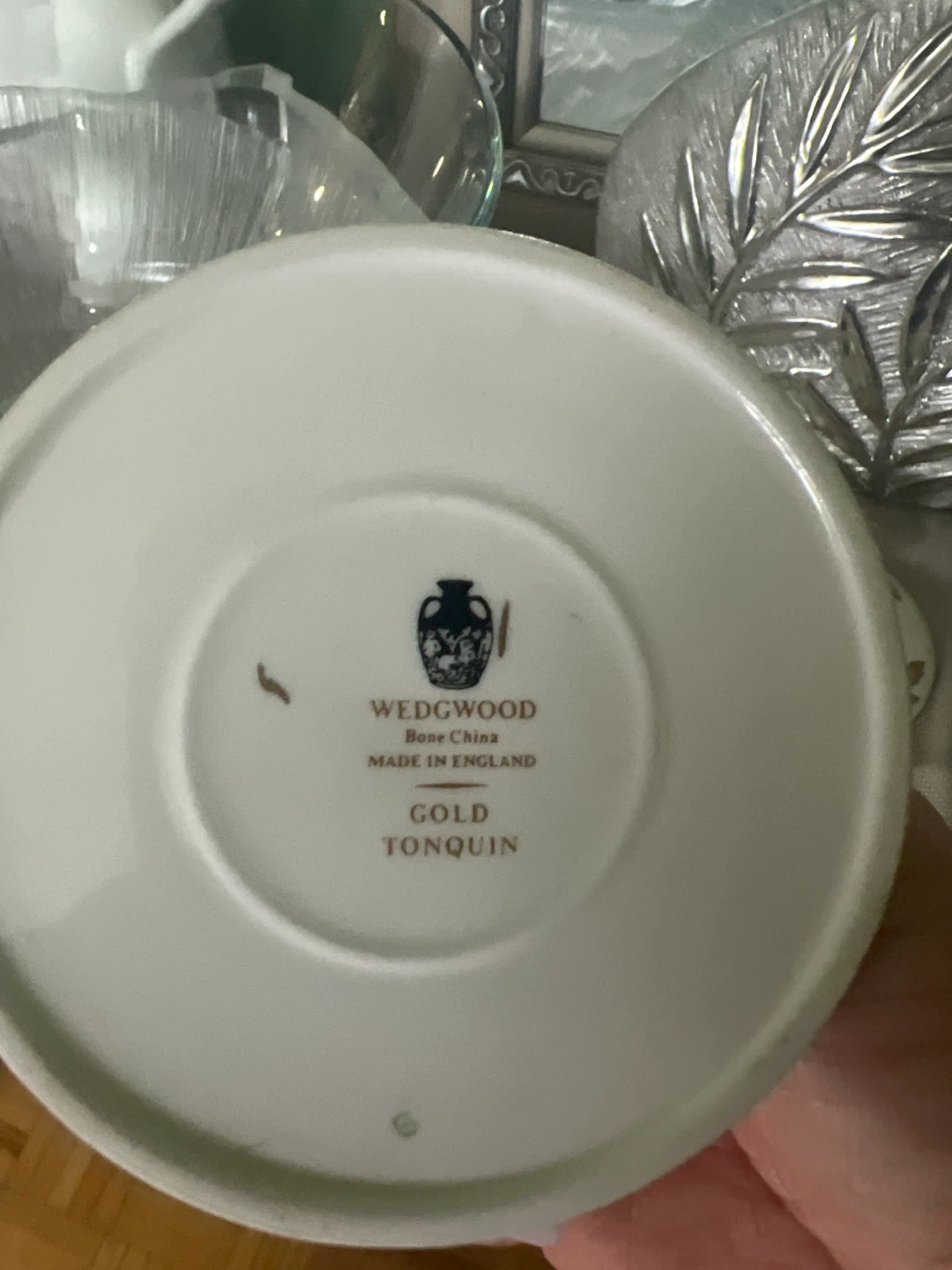 Wedgwood Gold Tonquin Bone China Candle Holders - photo 2