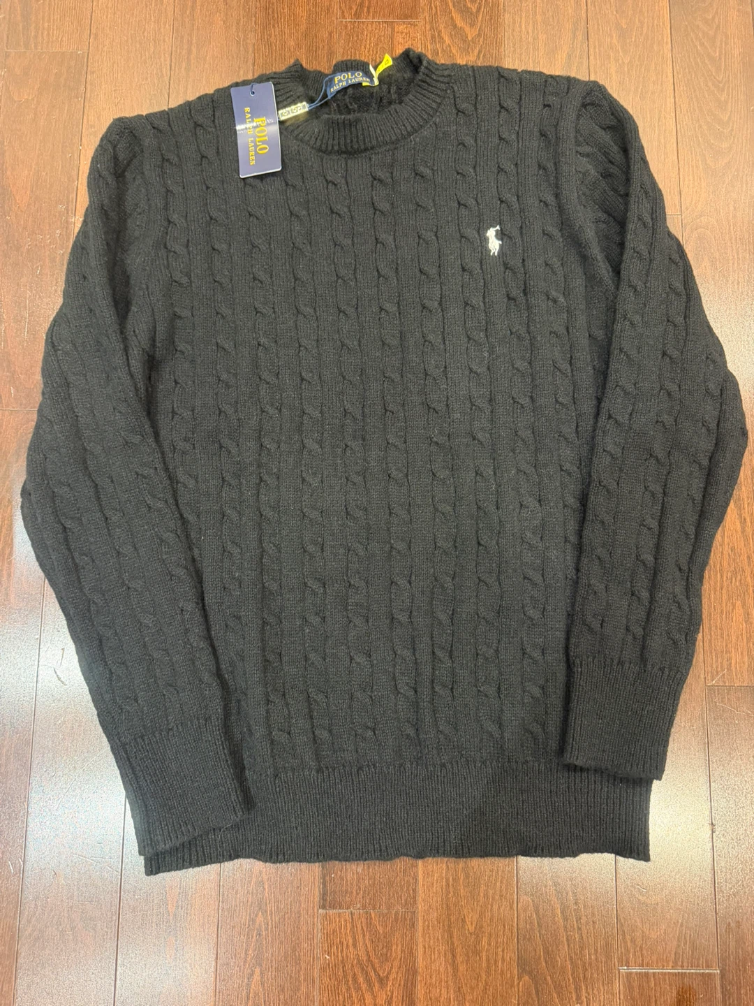 Polo knit wool sweater