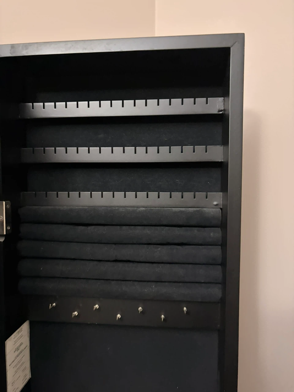 Jewelry Cabinet with Full-Length Mirror – Black - photo 3