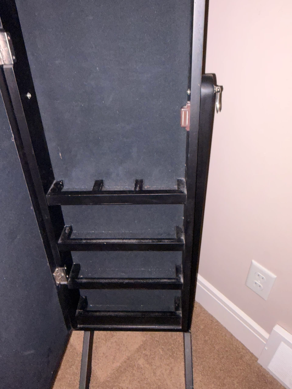 Jewelry Cabinet with Full-Length Mirror – Black - photo 4