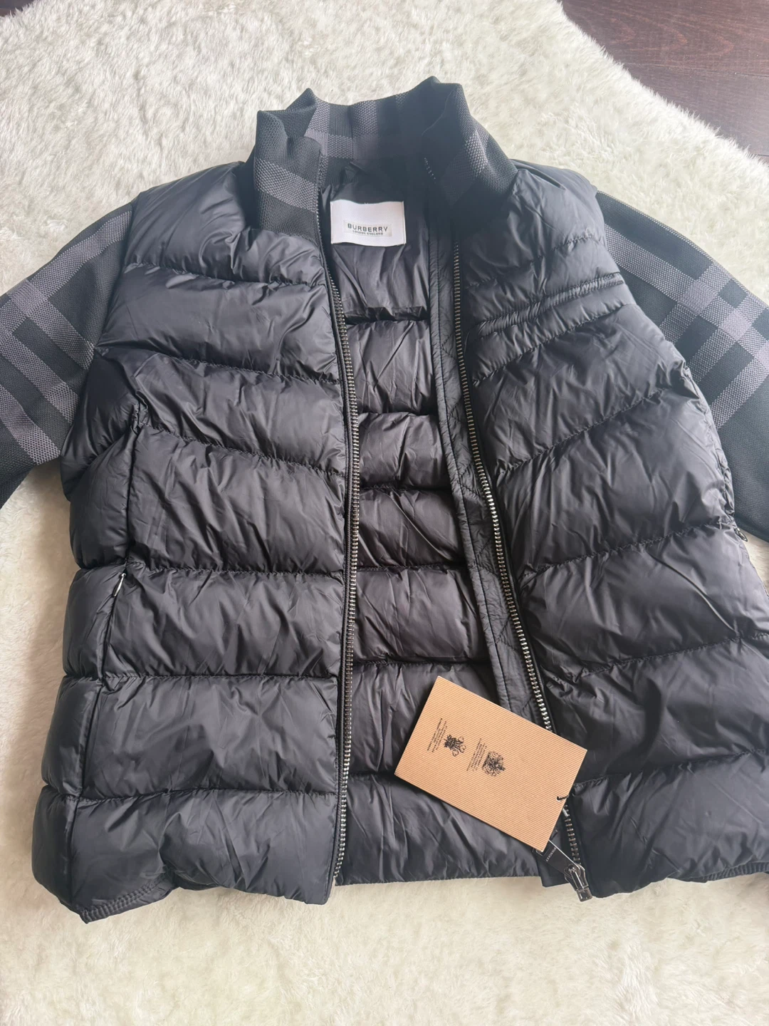 Burberry Quilted Puffer Jacket Black - photo 4