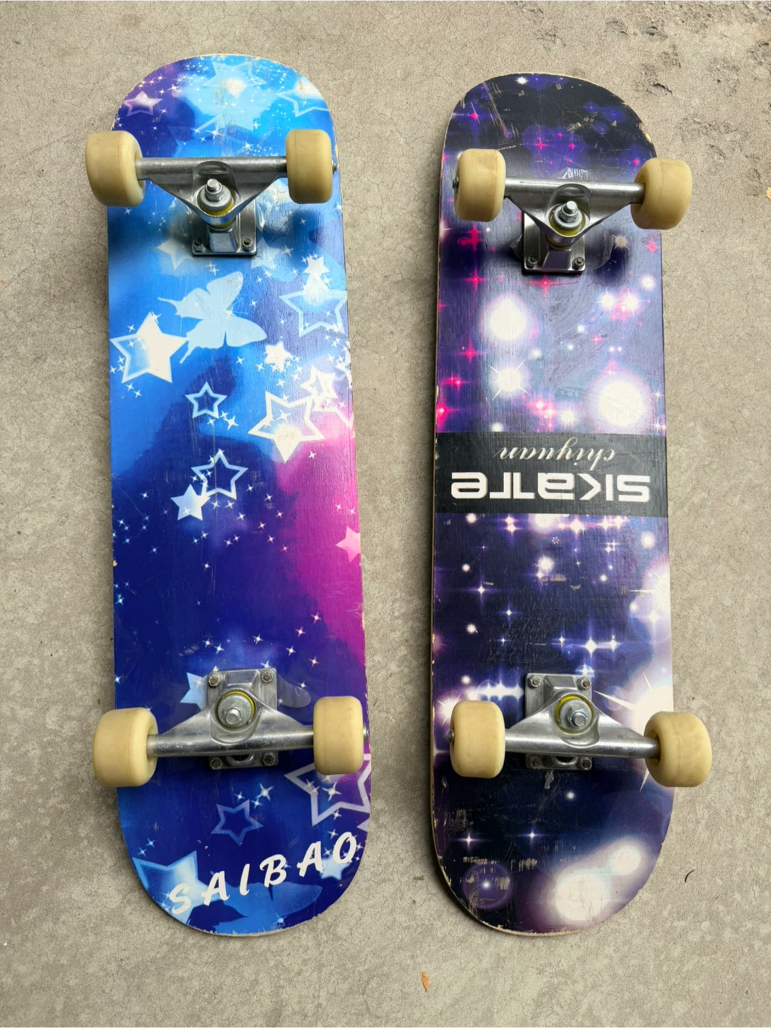 skateboards
