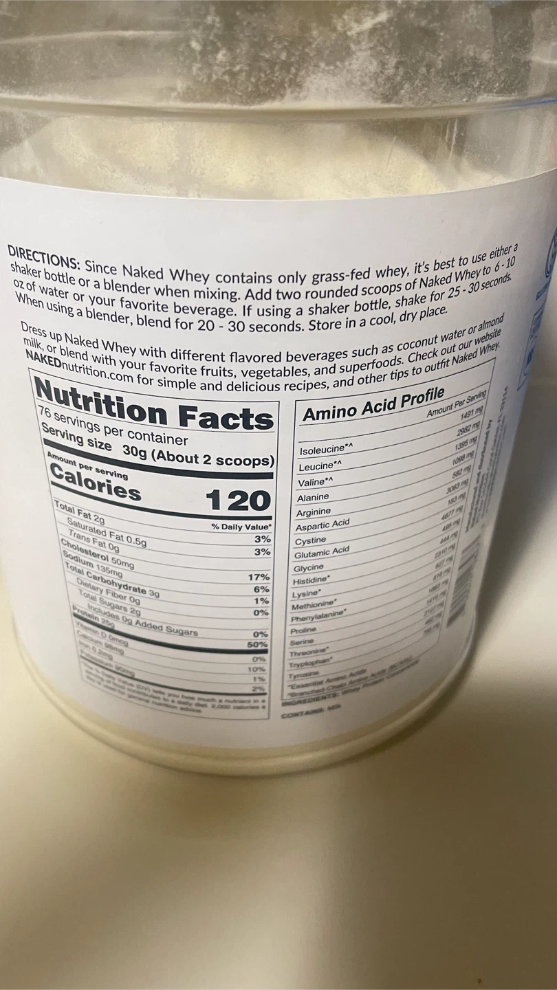 New NAKED Whey 5LB Unflavored Whey Protein Powder exp 4/28 - photo 2
