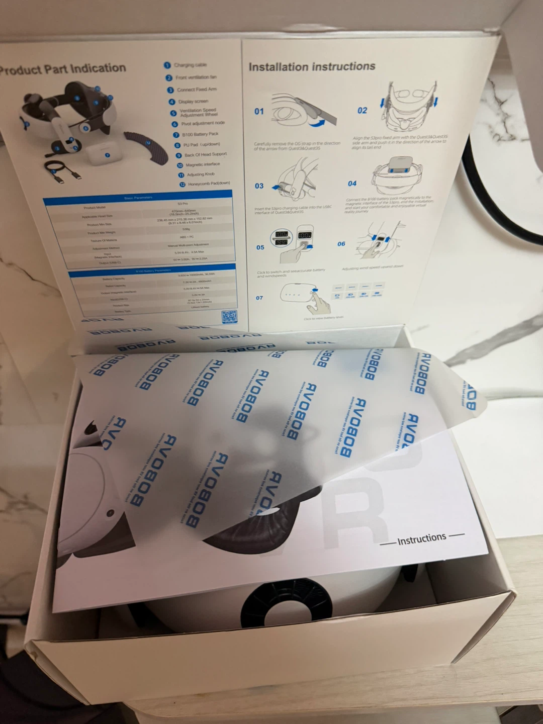BOBOVR S3 Pro Head Strap for Quest 3 - photo 2